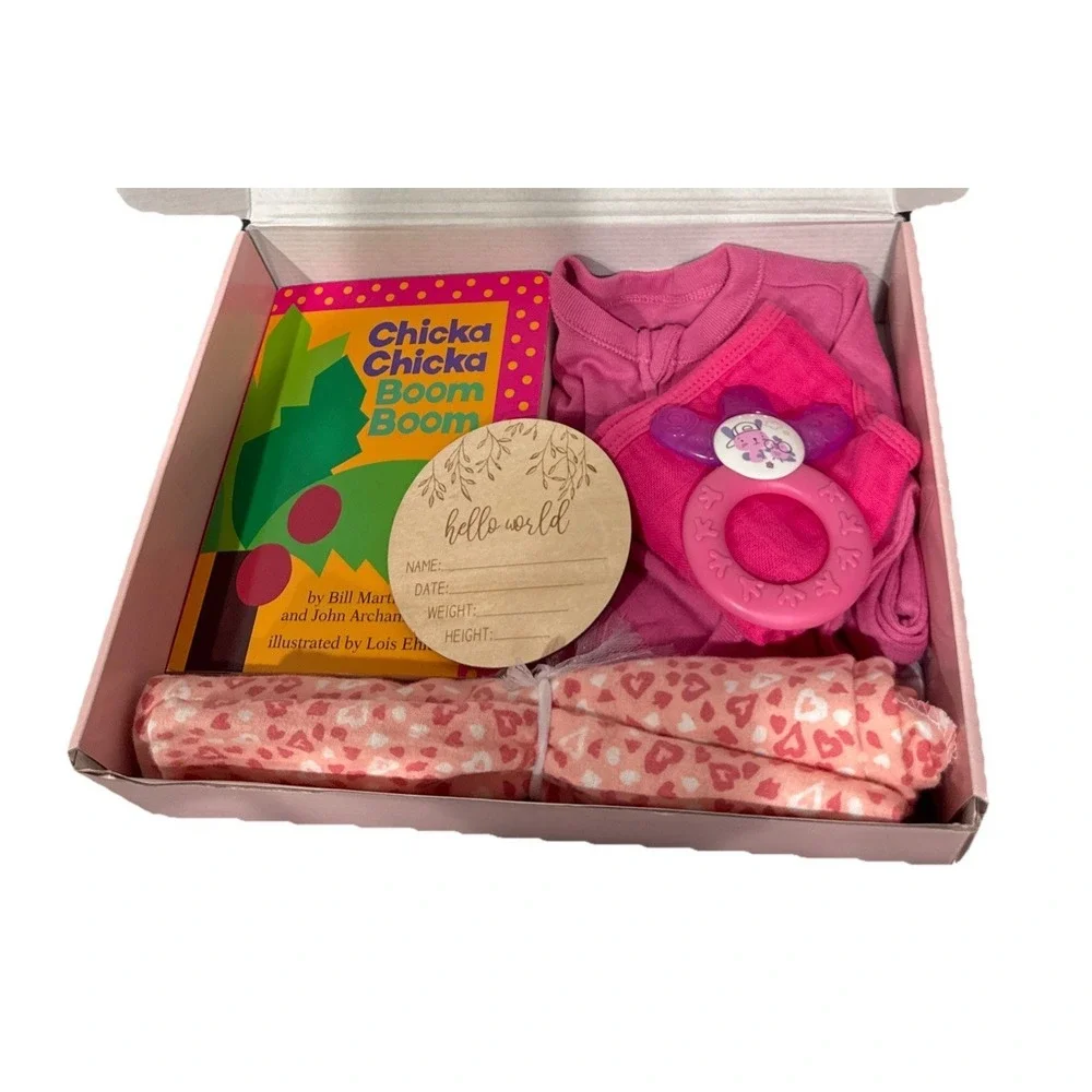 Baby Shower Gift,‎ Newborn Essentials Present; Book, Outfit 3M, Lovey & More